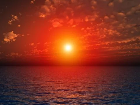 Waterscape Stock Illustration