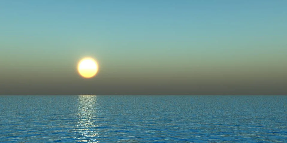 Waterscape Stock Illustration