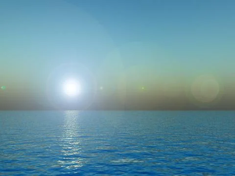 Waterscape Stock Illustration