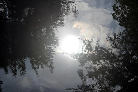 The Waterscape as Magic Mirror? 스톡 사진