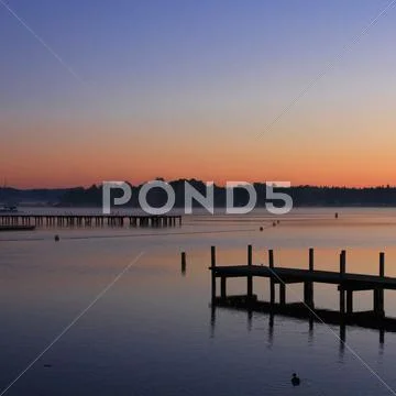 Waterscape Sunrise Stock Photos