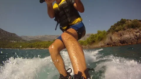Waterskiing Stock Footage 2769915