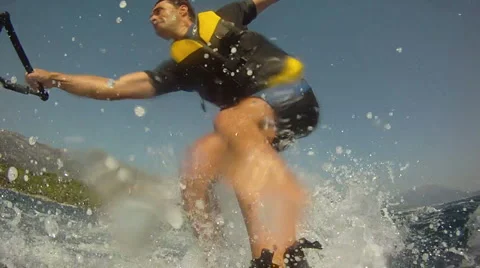 Waterskiing Stock Footage 2769926