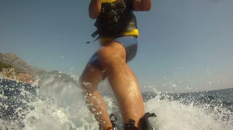 Waterskiing Stock Footage 2769936