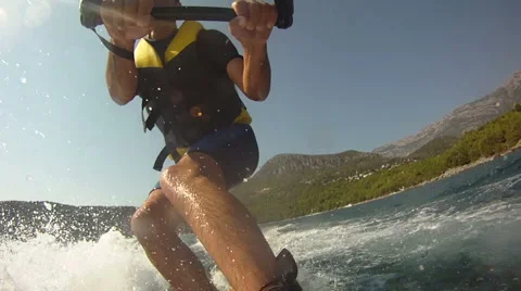 Waterskiing Stock Footage 2770006