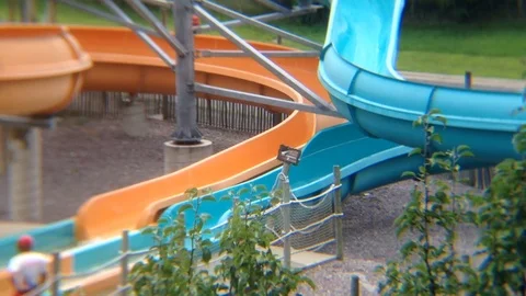 Waterslide End Stock Footage 78201132