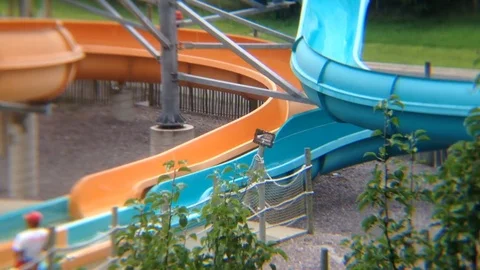 Waterslide End Timelapse Stock Footage 78200917