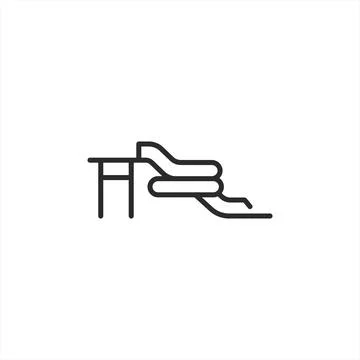 Waterslide Icon Stock Illustration