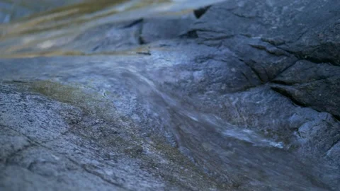 Waterslide Over Rocks Stock Footage 168340365