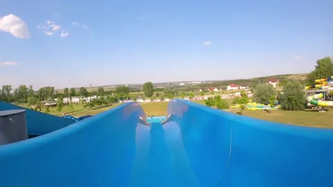 Waterslides 1 Stock Footage 137162908