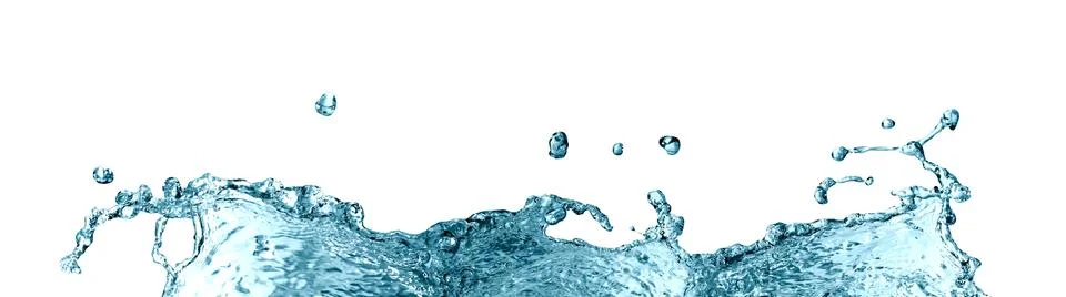 Watersplash border Stock Photos