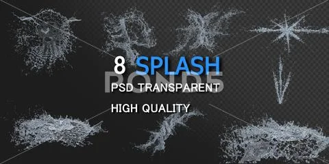 WaterSplashPack4 PSD Template