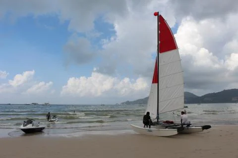 Watersport view Stock Photos