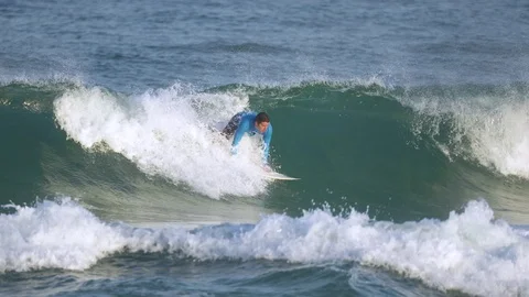 Watersports -  waves surfer Stock Footage 71069742