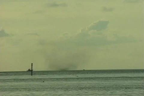 Waterspout Motorboat Stock Footage 12654586