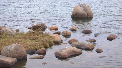Water&amp;stones4 Stock Footage 1052430