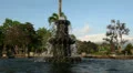 Watertemple spring with swallows HD Footage
