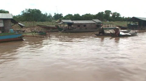 On the waterway Stock Footage 522245