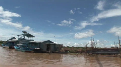 On the waterway Stock Footage 522637