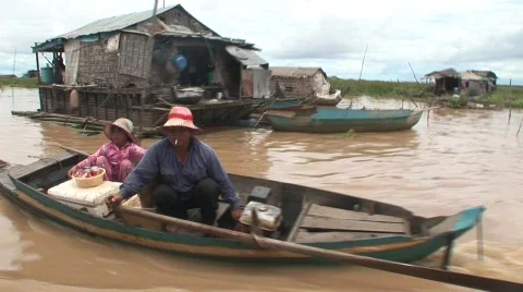 On the waterway Stock Footage 522652
