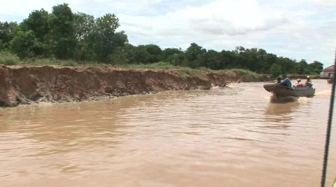 On the waterway Stock Footage 522677
