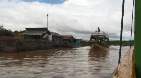 On the waterway Stock Footage 529450
