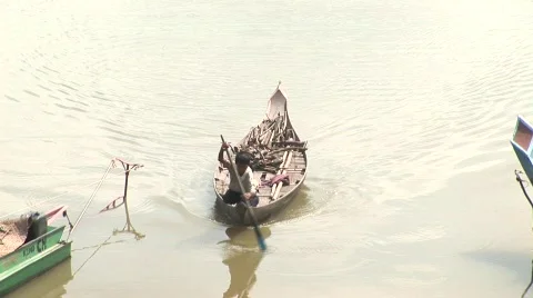 On the waterway Stock Footage 536063