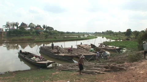 On the waterway Stock Footage 536082