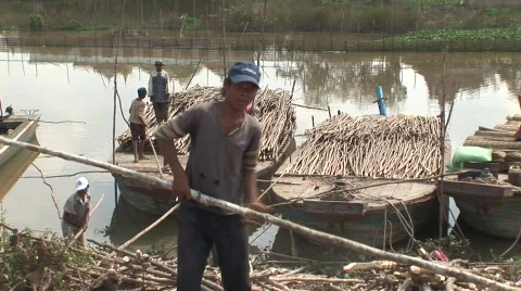 On the waterway Video stock 536086