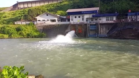 Waterways in dams Stock Footage 229909738