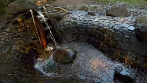 The Waterwheel on a brook. Stock Footage 90233680