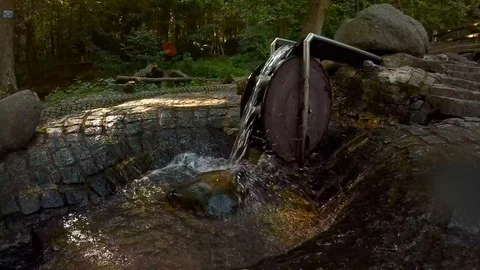 The Waterwheel on a brook. Stock Footage 90233706