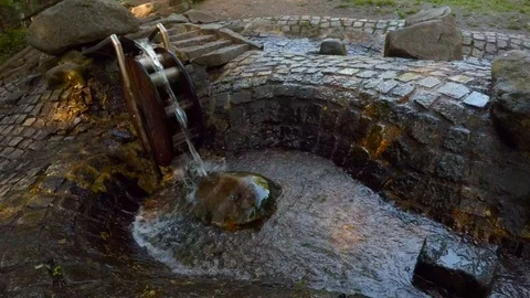 The Waterwheel on a brook. Stock Footage 90233791