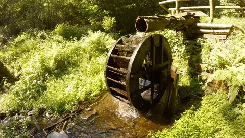The Waterwheel on a brook. Stock Footage 90234503