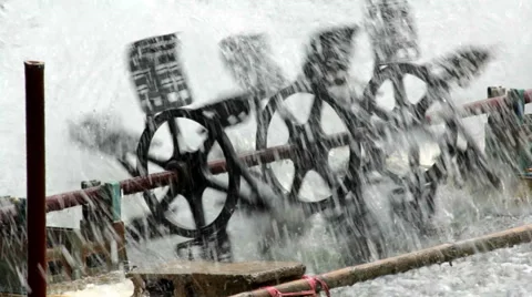 Waterwheel Stock Footage 40370586
