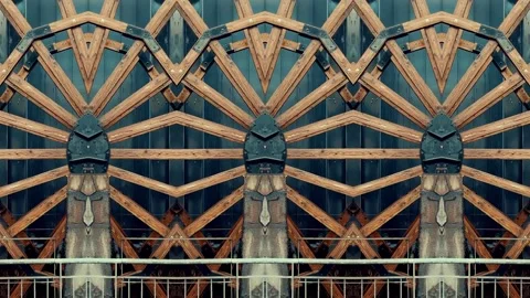 Waterwheel Psychedelic DMT VJ Loop techno Stock Footage 318595088