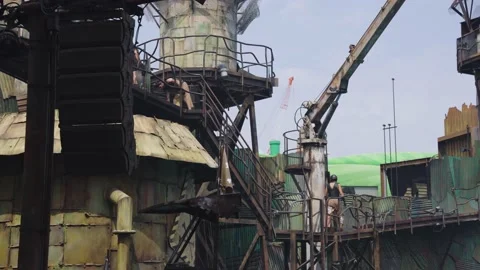 Waterworld live show at Universal Studios Japan, Actors Taking Place for Video stock 160760910