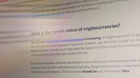 Wath is the current status of cryptocurrencies Stock Footage 151433806