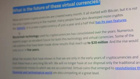 Wath is the future of these virtual currencies Stock Footage 151434164