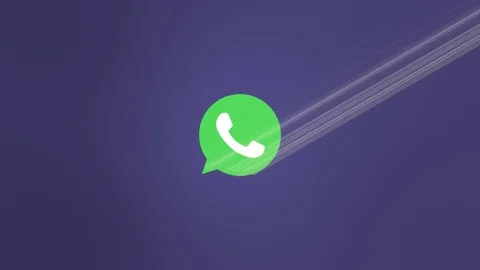 Wathsapp Logo Light Reveal Video stock 104738944