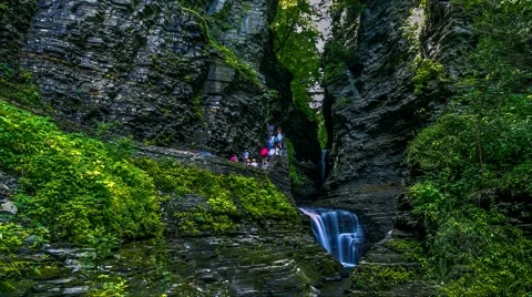 Watkins Glen Time Lapse Stock-Footage 40381578