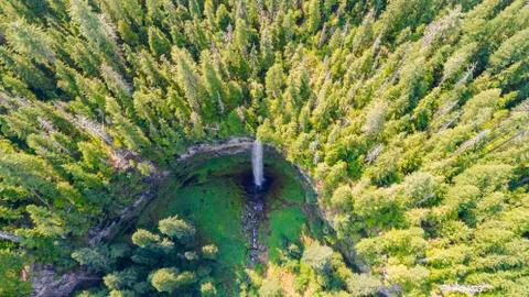 Watson Falls, Oregon waterfall Stock Photos