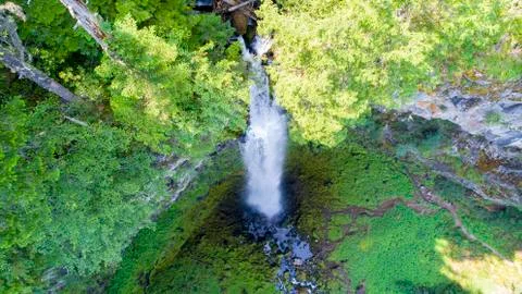 Watson Falls, Oregon waterfall Stock Photos