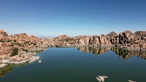 Watson Lake - Dam View Video stock 254435379