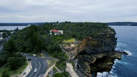 Watsons  Bay And The Gap Drone Shot. Stock Footage 227709504