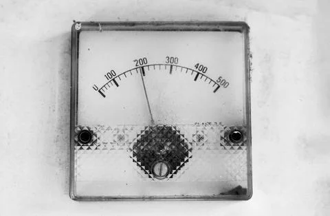 Watt Measuring Meter Installed on Electrical Board for Accurate Readings Stock-Fotos
