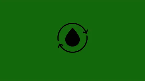 Watter drop refresh icon animation. Stock Footage 169982474