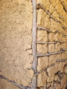 Wattle and daub construction Stock Photos