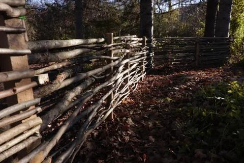 Wattle Fence 2 Stock Photos