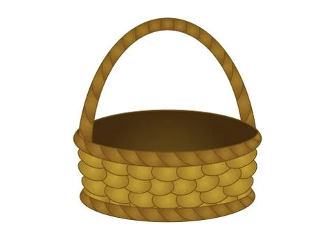 Wattled basket Illustrazione stock